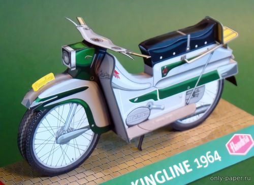 Сборная бумажная модель / scale paper model, papercraft Flandria Kingline 1964 