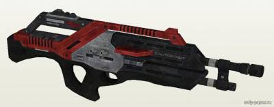 Модель штурмовой винтовки M-76 Revenant из бумаги/картона