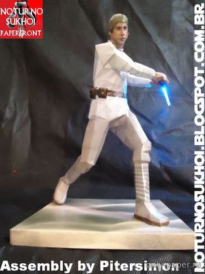 Сборная бумажная модель / scale paper model, papercraft Люк Скайуокер / Padawan Luke Skywalker (Star wars ep. IV) 