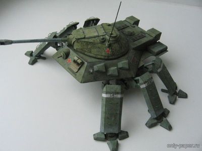 Сборная бумажная модель / scale paper model, papercraft Танк-шагоход ИС-3-БН (World Of Paper Tanks 998) 