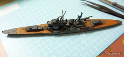 Модель тяжелого крейсера типа «Такао» IJN Chokai («Тёкай») из бумаги