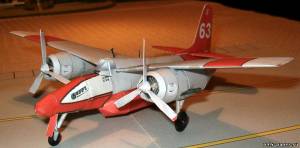 Сборная бумажная модель / scale paper model, papercraft Grumman F7F-3 Tigercat (Bob's Card Models) 